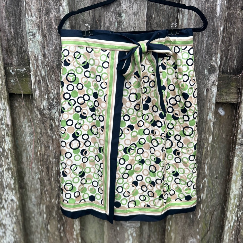Talbots Pure Silk Wrap Skirt Size 10
